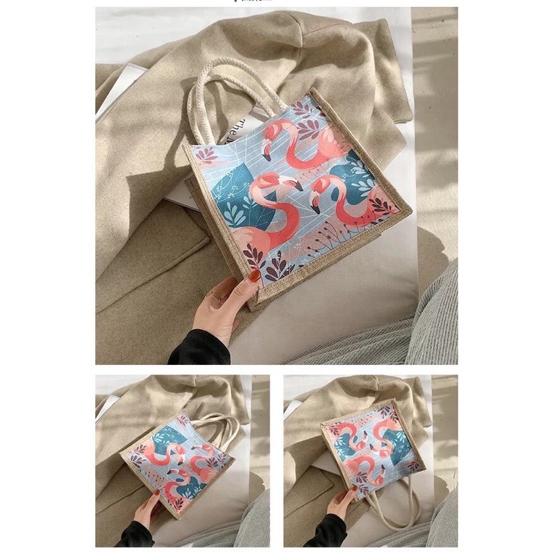 Túi cói vintage hot trend