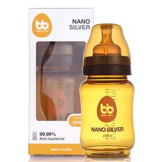 Bình sữa Nano Silver Baby One - cổ rộng 260ml