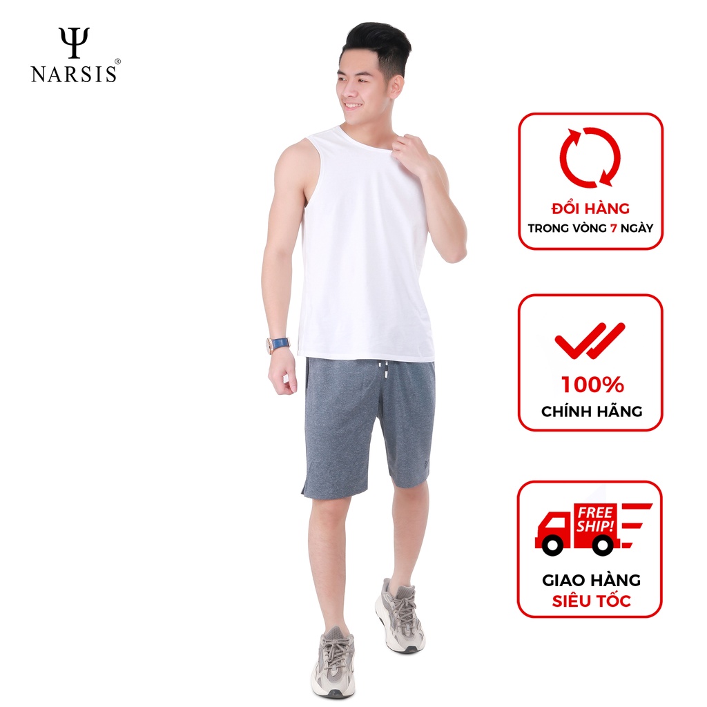 Quần short nam Narsis S9013 màu xanh nhạt