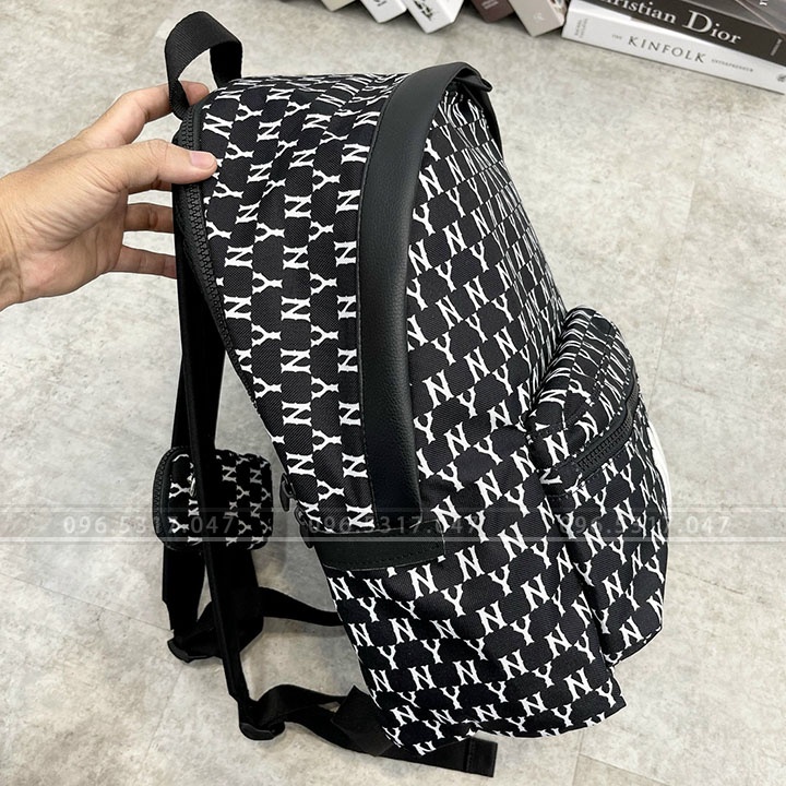 Balo Họa Tiết Monogram In Chìm NY, Hàng Xuất Đầy Đủ Tem, Phong Cách Trẻ Trung Năng Động