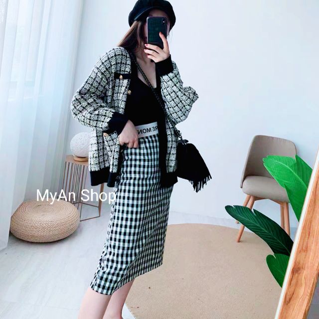 ÁO KHOÁC HOẠ TIẾT TÚI CÚC