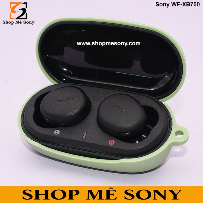 Sony WF-XB700 - Ốp case silicon kèm móc chữ S cao cấp