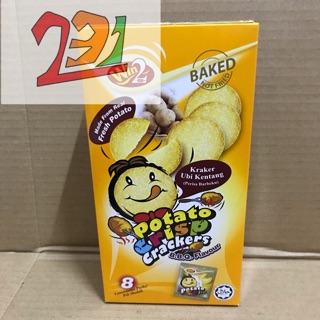 Hộp 8 Túi Bánh Potato Crisp Cracker BBQ 160g
