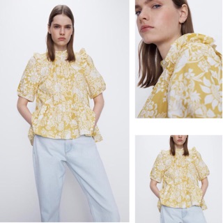 Áo peplum hoa vàng giá 280k