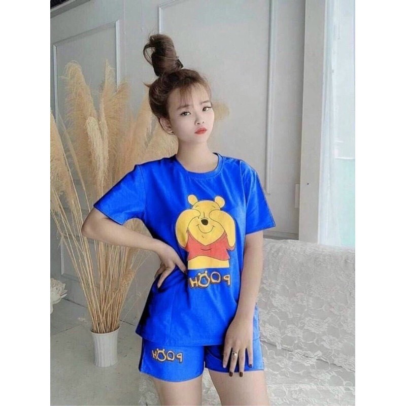 Set Bộ đùi cotton nữ gấu pooh [40-56kg]