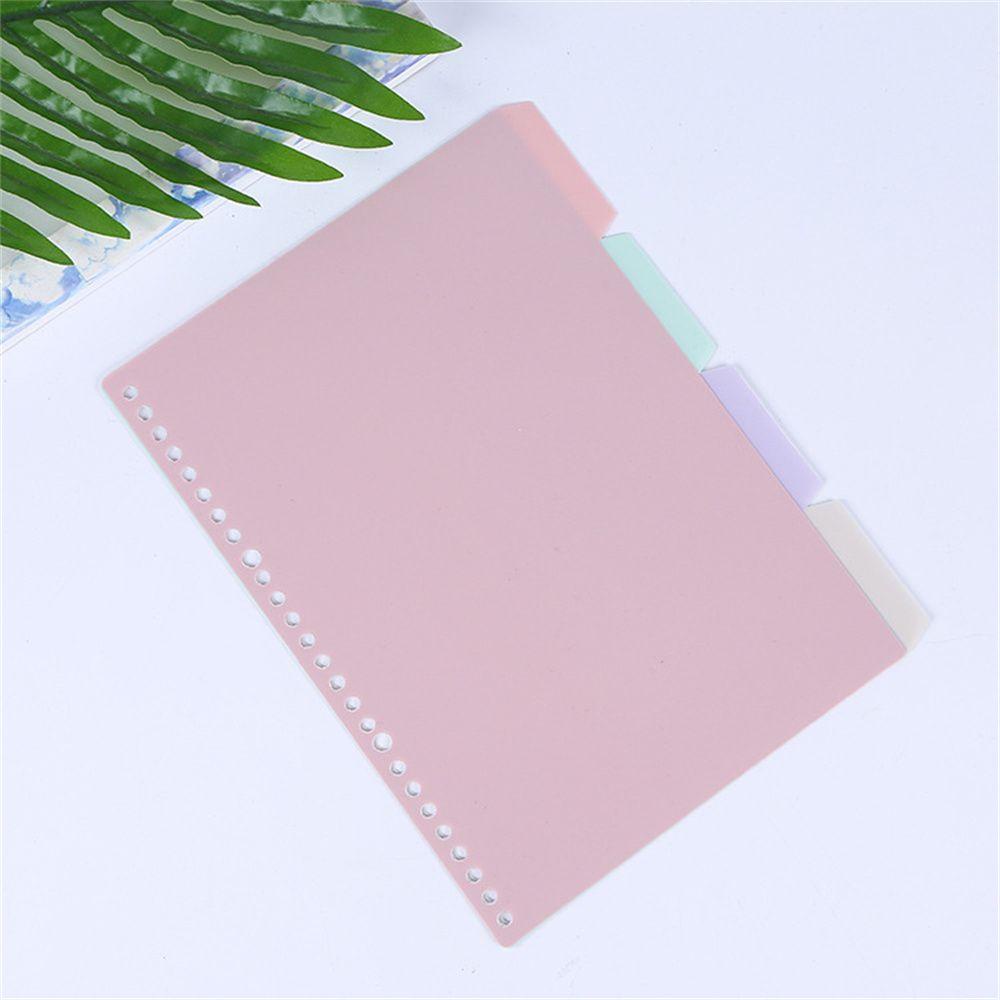 Lanfy set 4 Bìa Sổ Ghi Chú Đánh Dấu Sổ Lưu Niệm Dạng Bìa Rời Có Giấy Ghi Chú Trong Suốt B5 A5 A4 Cho Trường Học