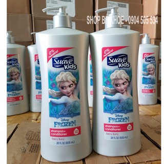 Sữa tắm + gôi:  SUAVE KIDS FROZEN - 828ml: Mỹ
