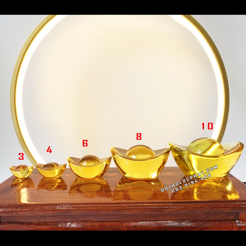 Thỏi Vàng Phong Thủy Chiêu Tài size 3cm-4cm-6cm