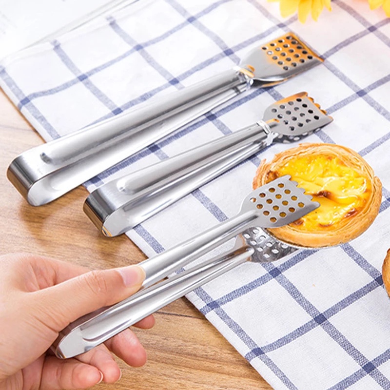 Kẹp Gắp Thức Ăn Bằng Thép Không Gỉ Chịu Nhiệt Tiện Dụng Cho Nhà Bếp