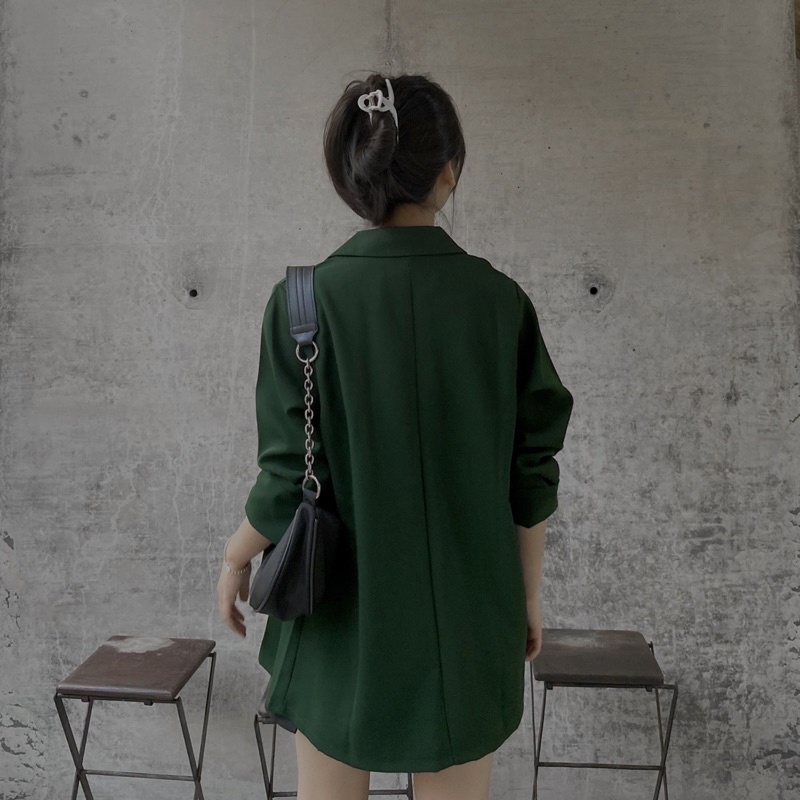 ÁO BLAZER HÀN QUỐC 1 LỚP TÚI ĐẮP