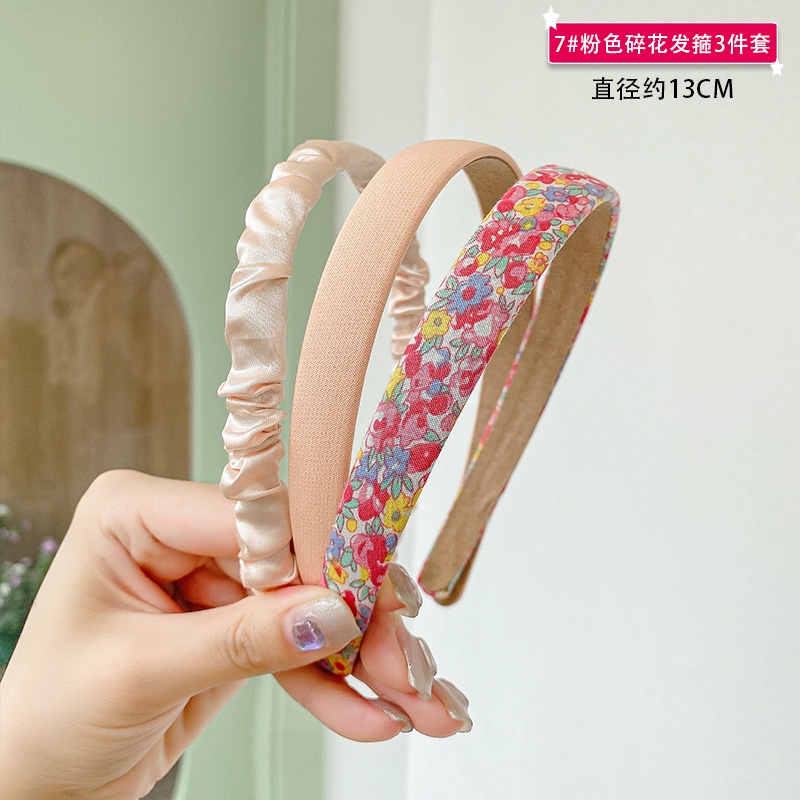 Băng Đô Cài Tóc Bằng Lụa Đính Ngọc Trai Giả Thời Trang Hàn Quốc Cho Nữ