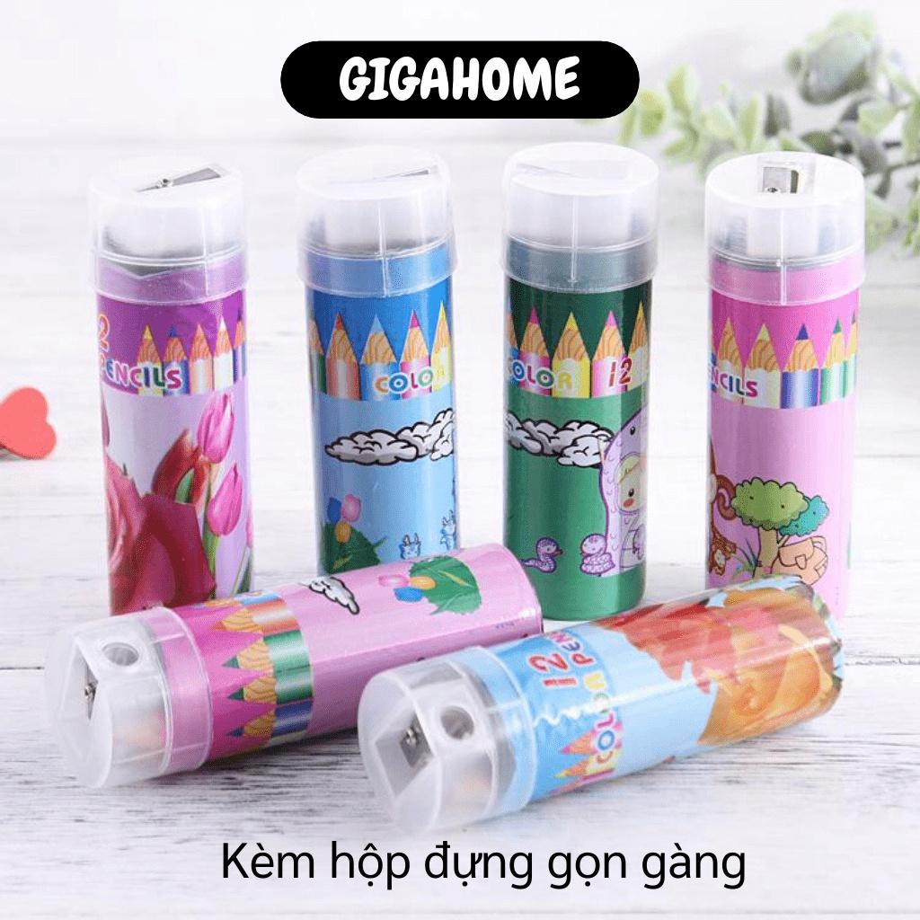 Bút chì màu   GIÁ VỐN]  Combo 12 bút chì màu cho bé (ko chuốt), khởi dậy khả năng sáng tạo và trí tưởng tượng cho bé 6