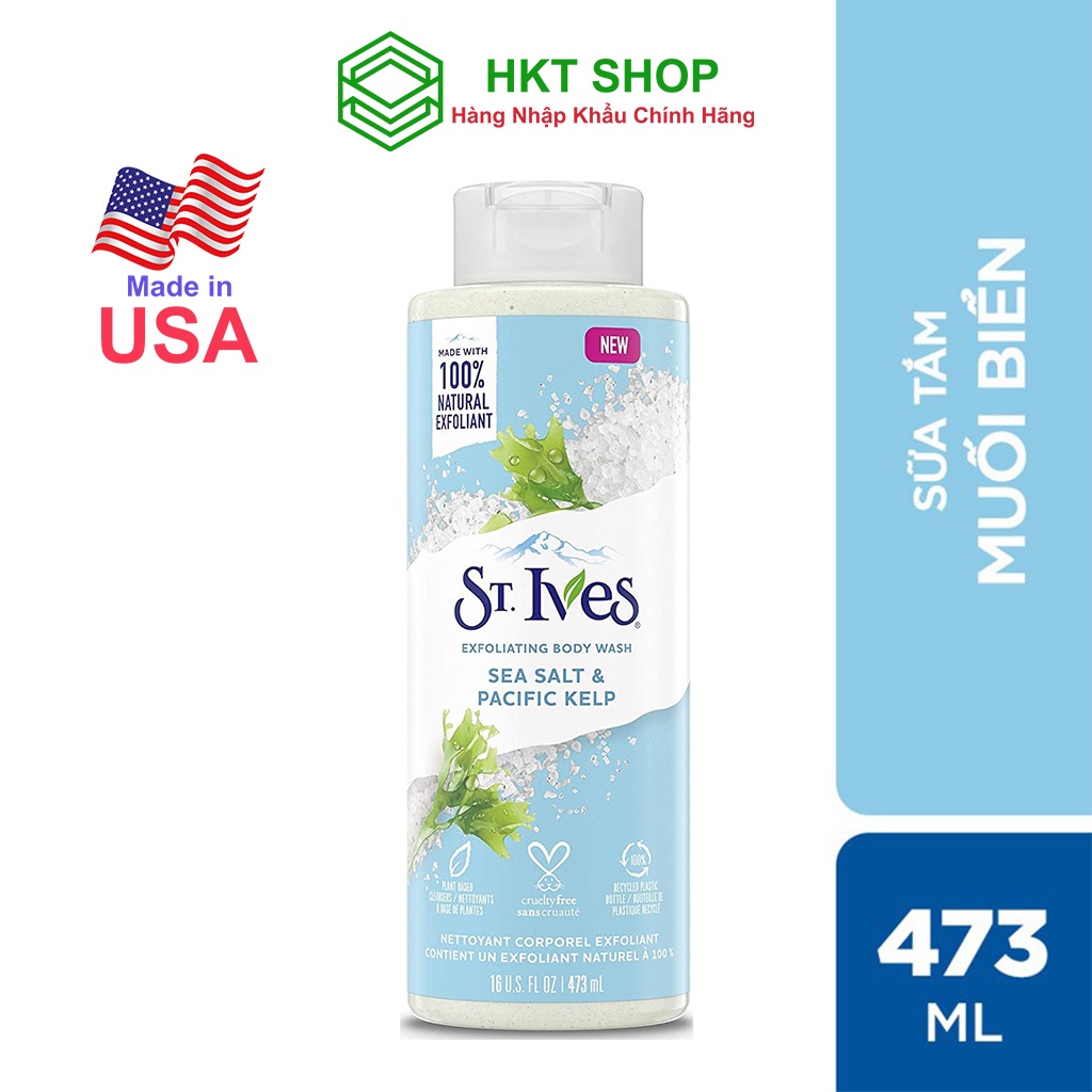 Sữa tắm St Ives Muối Biển 473ml - HKT Shop