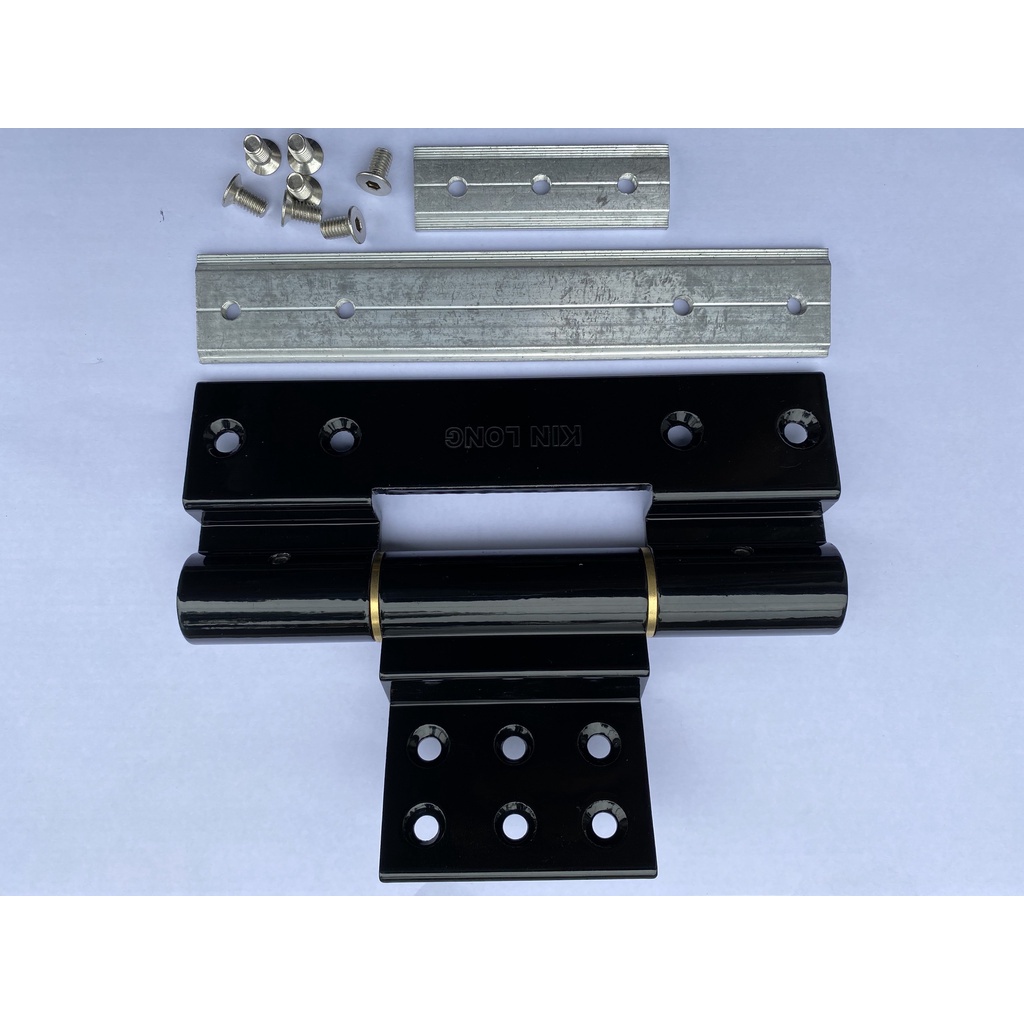 Bản lề 4D 15cm KinLong màu đen  cho cửa nhôm XingFa
