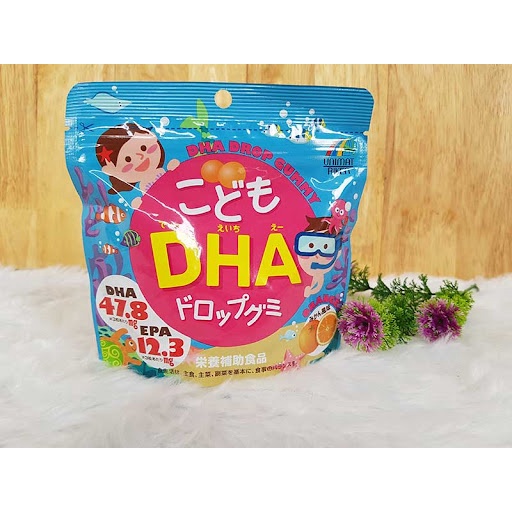 Kẹo Bổ Sung DHA Cho Trẻ Unimat Riken Vị Quýt 90 Viên Nhai Bổ Sung Dinh Dưỡng Cho Bé Nhật Panda fukuoka