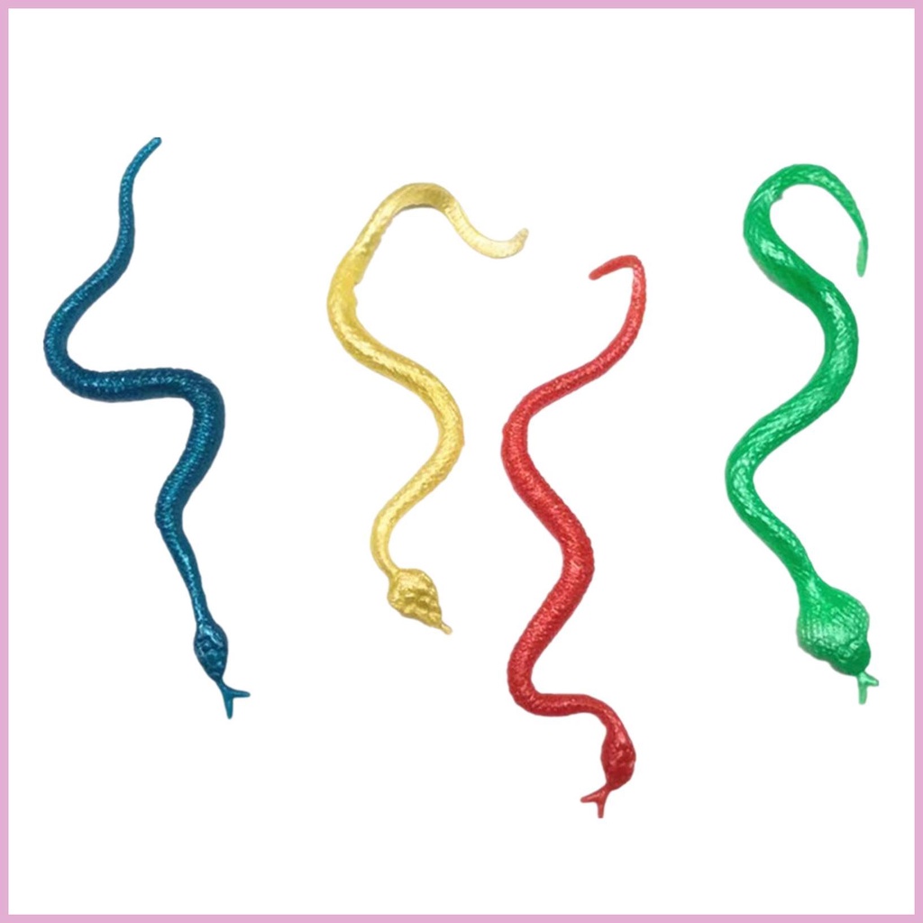 Bộ 30 Rắn Giả Đồ Chơi Bằng Nhựa Dùng Trang Trí Tiệc
