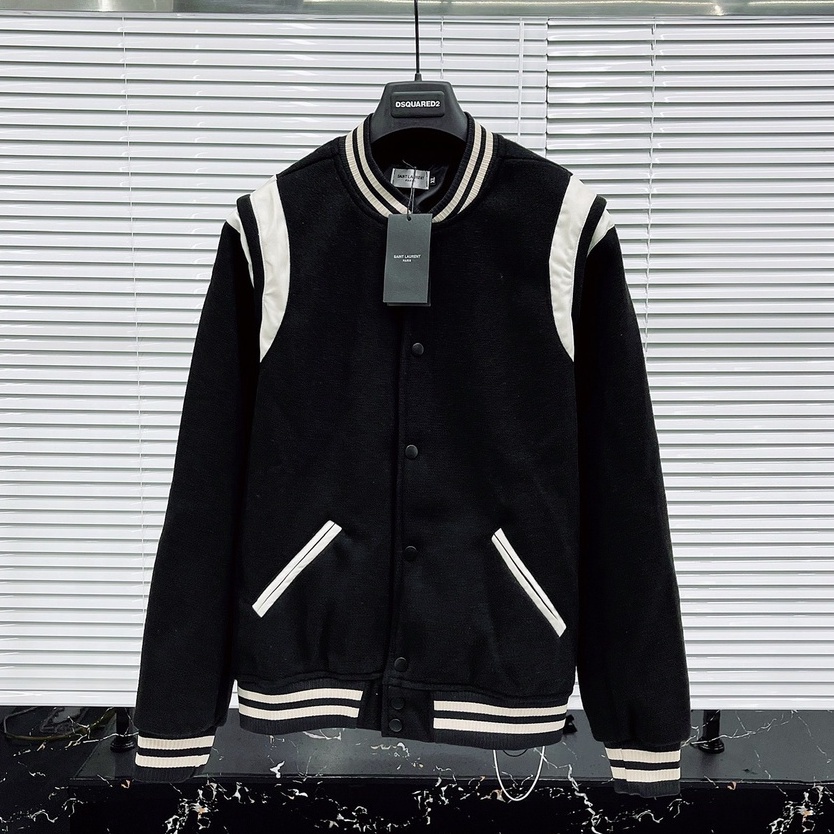 Áo Khoác Bomber Teddy Nam Phối Viền Da Chất Liệu Dạ Thời Trang Nam bền đẹp 2022