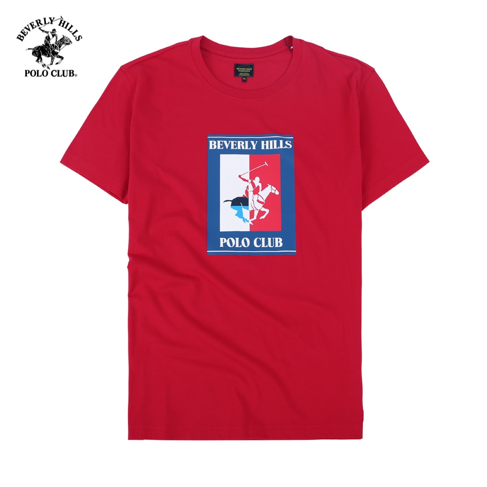 Beverly Hills Polo Club - Áo thun Ngắn tay Nam Regular Fit Đỏ RD- BHPC TSMRSW21TL038