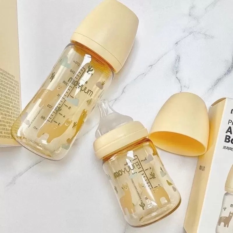 Bình sữa Moyuum PPSU cao cấp cho bé phiên bản Llama 170ml/270ml