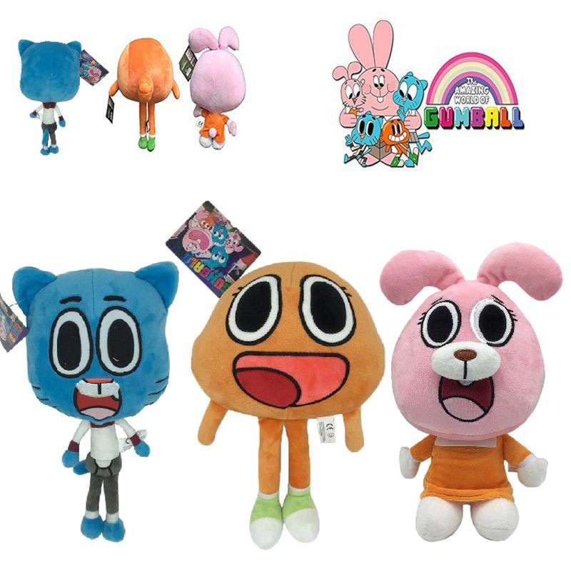 9.84" The Amazing World Of Gumball Darwin Plush Toy So Stuffed  Gift Doll Kids