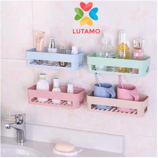 Kệ Chữ Nhật Dán Tường, Khay Để Đồ Treo Tường Không Cần Khoan Đục