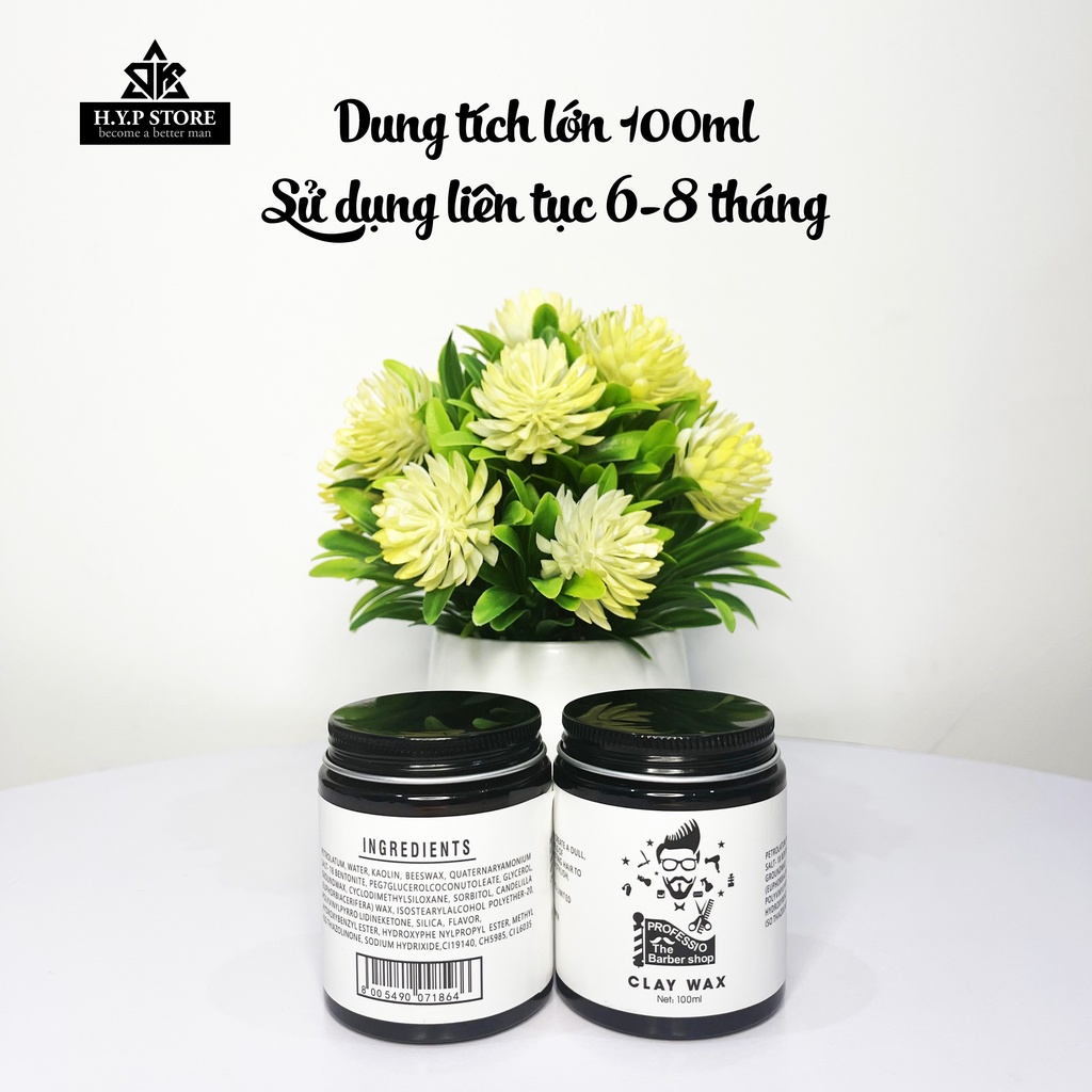 Sáp Vuốt Tóc Claywax Chính Hãng Cao Cấp Dành Cho Nam 100g