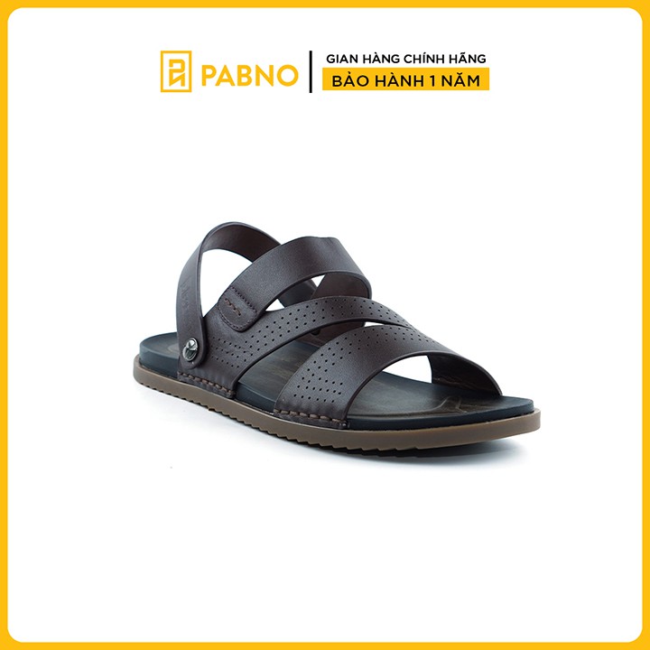 [BH 12 THÁNG] Giày Sandal Nam Quai Ngang Da Thật Cao Cấp PABNO PN728