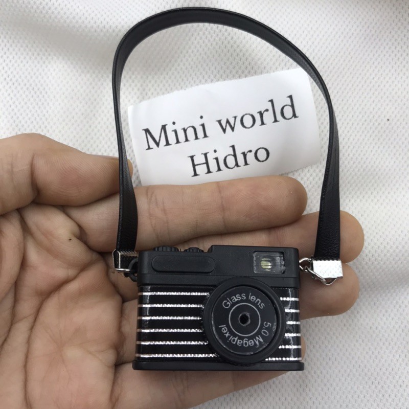 [Đồ chơi] Máy ảnh chụp hình mini có đèn và nhạc. Mô hình máy chụp hình cho búp bê. Đồ chơi máy chụp hình