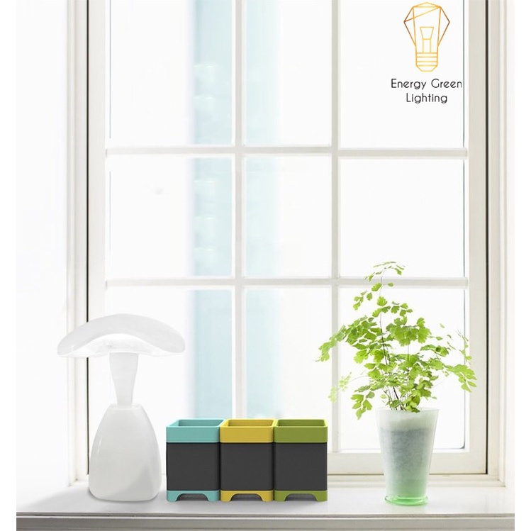 Đèn Bàn Hình Cây Nấm Energy Green Lighting ZDT-5888 - 3 Chế Độ Ánh Sáng - Tăng Giảm Ánh Sáng - Pin Sạc Tích Điện