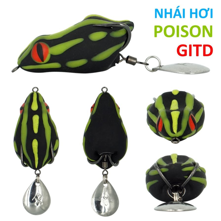 NHÁI HƠI CHÌM POISON GITD - Mồi giả Thái Lan câu lure cá Lóc giá rẻ siêu nhạy - 4CM/11GR  Gia Lai đã gửi Hôm nay lúc 1