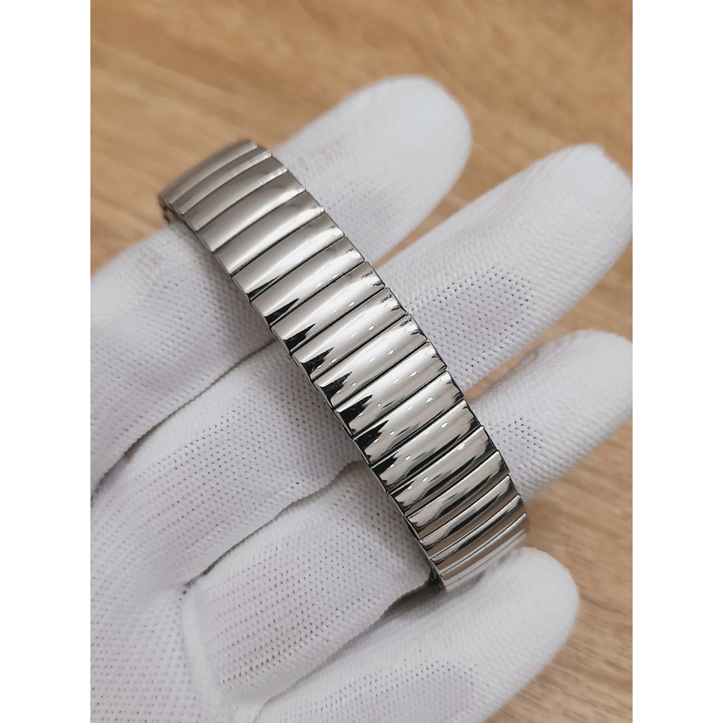 Đồng hồ nữ Vitaroso hàng si Nhật dây chun full màu bạc