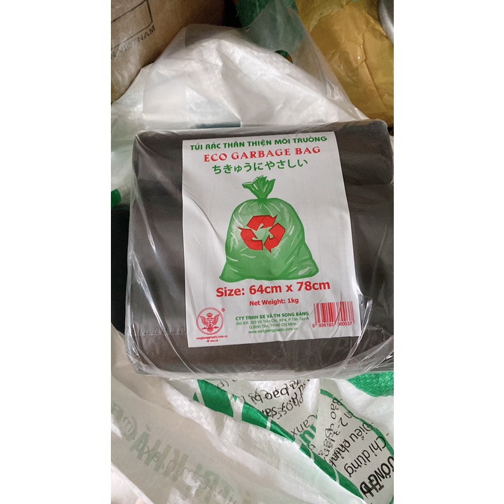 1KG Túi Đựng Rác Đen ĐỦ SIZE ĐẠI - TRUNG - TIỂU Thân Thiện Với Môi Trường