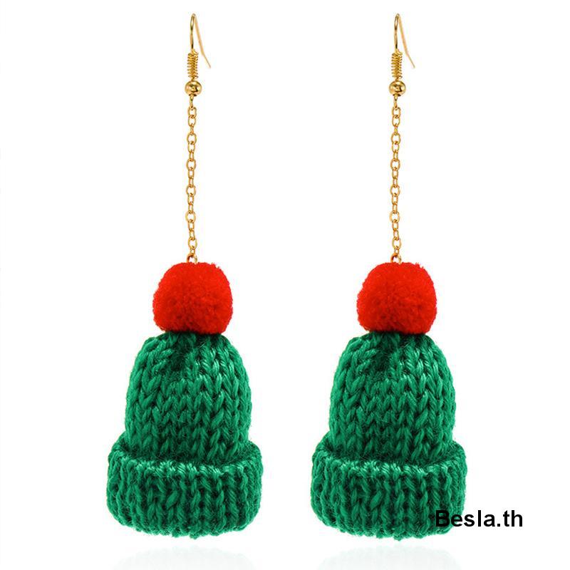 ✨✨Bông Tai Mặt Bóng Len Thu Đông Cá Tính Đa Năng