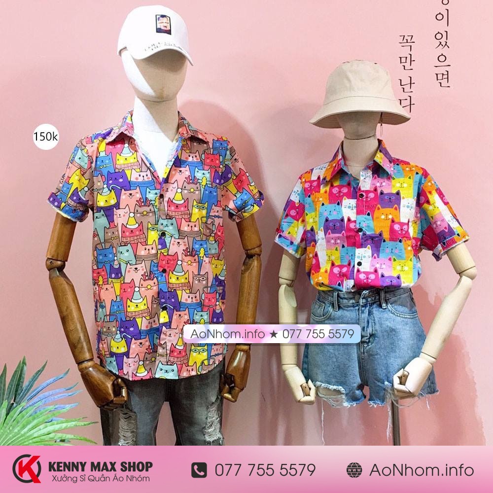 Áo sơ mi hoạt hình ★ Mèo Super Cat, Chó Bull Pháp | BigBuy360 - bigbuy360.vn