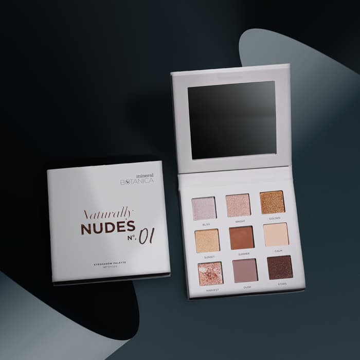 (hàng Mới Về) Bảng Phấn Mắt Khoáng Chất Botanica Màu Nude Tự Nhiên No. 01