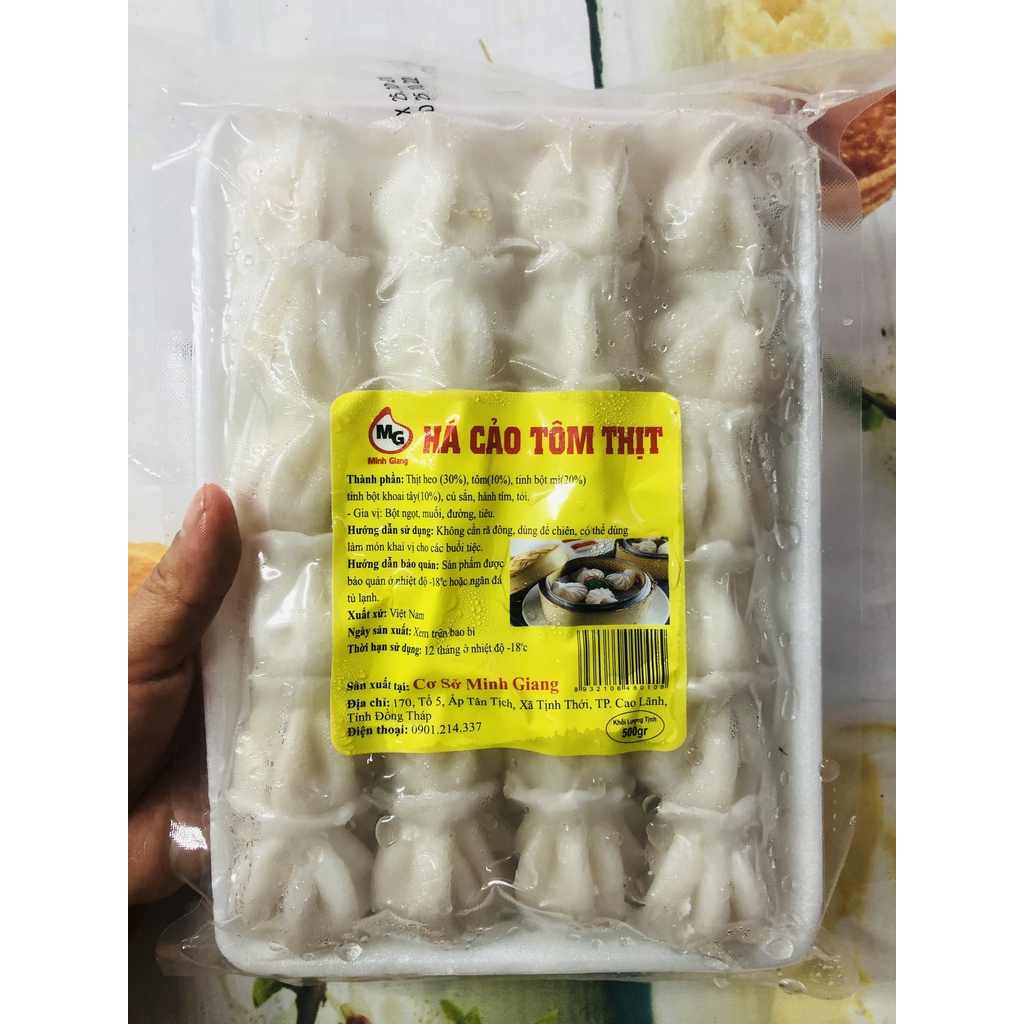 1Kg Há cảo tôm thịt đóng khay tiện lợi