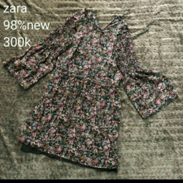 Váy hoa zara auth sz xs