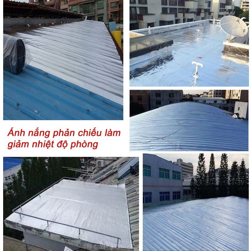 Vải sợi thủy tinh tráng nhôm cách nhiệt chống nóng trần nhà