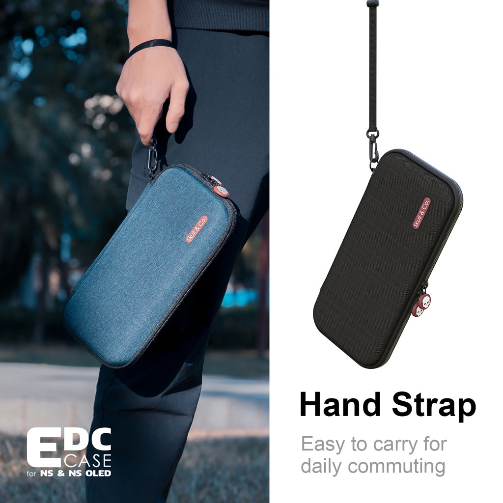 Bộ túi EDC Case nhỏ gọn và dây đeo xịn sò thương hiệu Skull &amp; Co cho máy chơi game Nintendo Switch OLED / Switch V1-V2