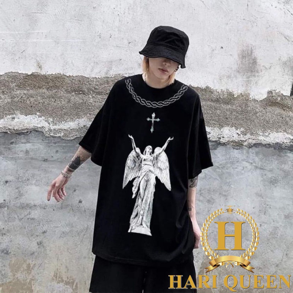 Áo phông Miken.co nữ thần Maria HARIQUEEN - Áo thun tay lỡ nam nữ unisex phong cách hàn quốc ulzzang form rộng 65kg
