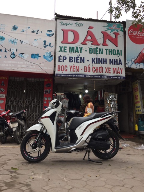 Team amg đen đỏ phản quang xe sh