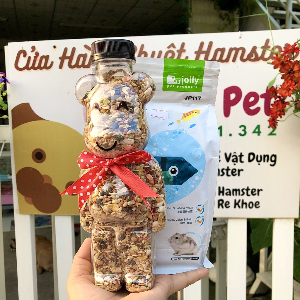 Chai chiết Bearbrick 650ml thức ăn các hãng đồ ăn cho hamster