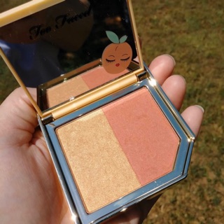 [AUTH BILL MỸ ~1TRIEU SALE CÒN 580k] Bảng phấn má + Highlight TooFaced PEACH Fruit Cocktail Blush Duo