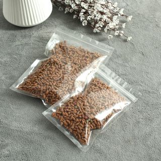 10 túi zip trong suốt 2 mặt