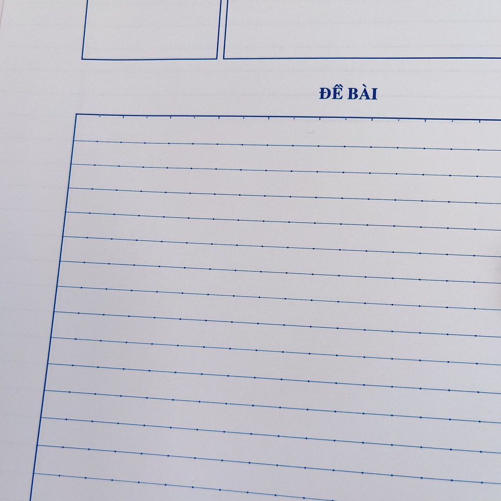 Túi 25-30 Giấy Kiểm Tra Kẻ Ngang Có Chấm Campus Khổ B5 Cây Đầu To