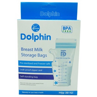 Túi Trữ Sữa Dolphin Hộp 20 Túi/ Túi 250ml