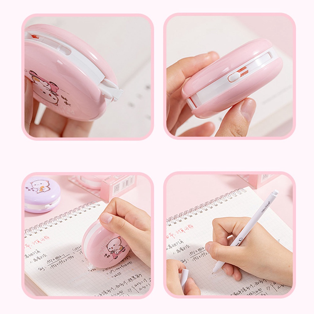 Bút Xóa Kéo Hình Bánh Macaron Dễ Thương 5mm * 8m