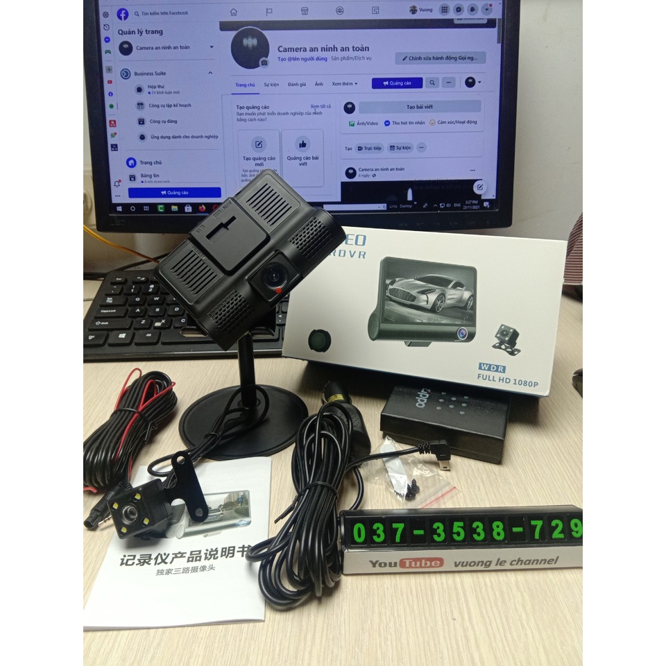 Camera Hành Trình 3 Cam X005 (Trước, Sau, Lùi) | BigBuy360 - bigbuy360.vn