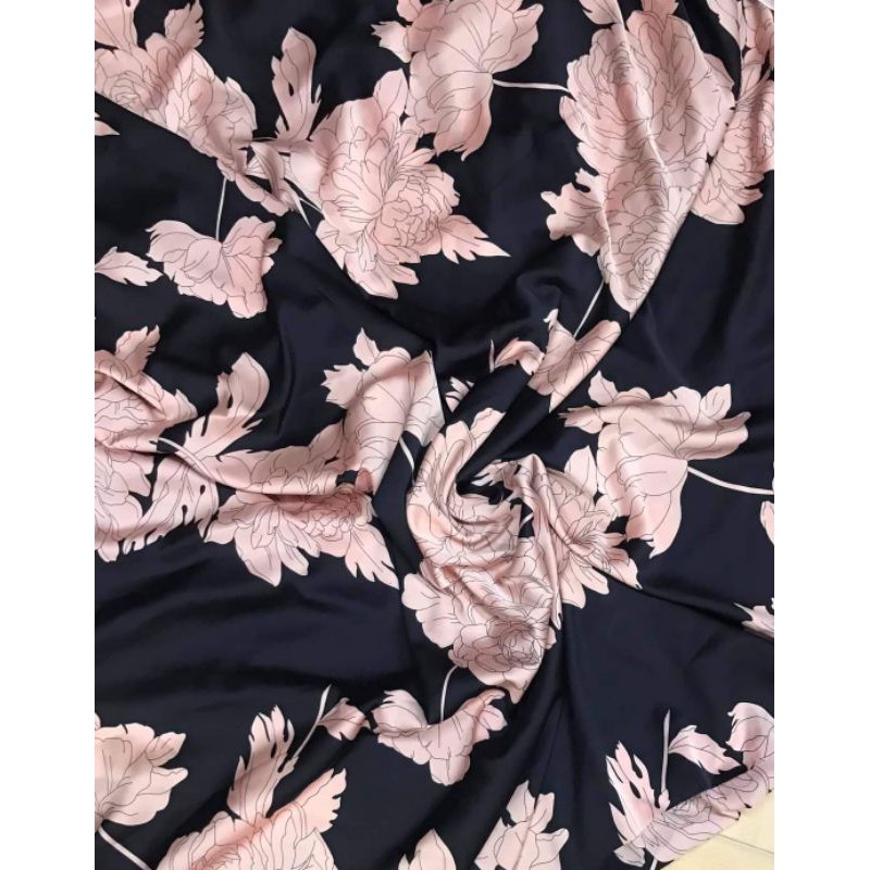 Vải lụa satin lá