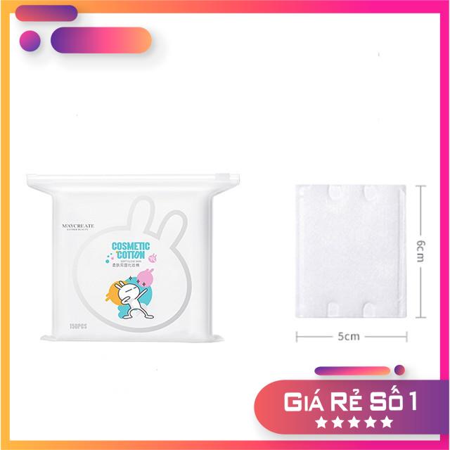 Set Bông Tẩy Trang 150 Miếng Maycreate Thỏ  Soft Close Skin Mẫu Mới